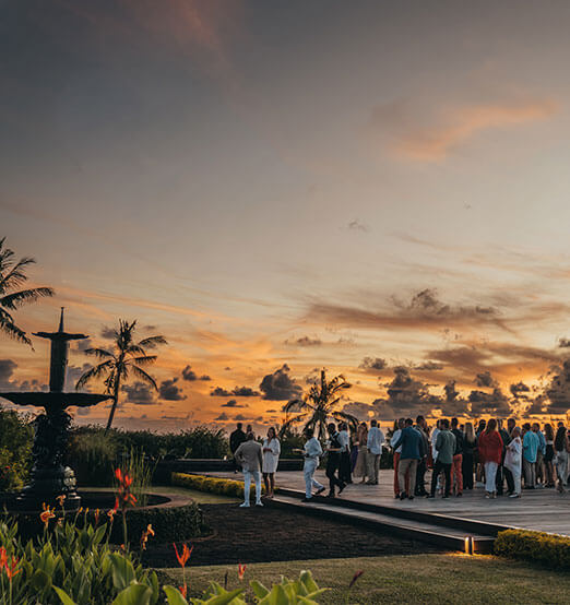 Corporate dinner hosted at Le Château de Bel Ombre with gourmet cuisine and a sophisticated atmosphere