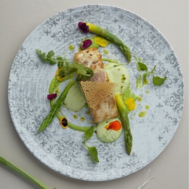 plat gourmet décorer au Château de Bel Ombre