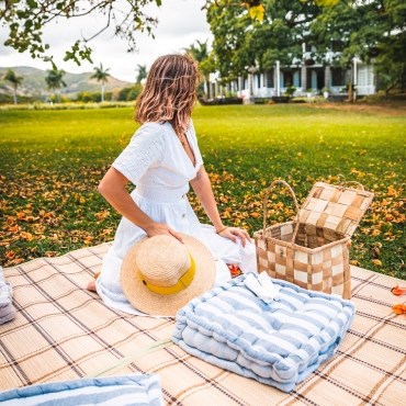 pique nique privé dans le jardin de Château de Bel Ombre